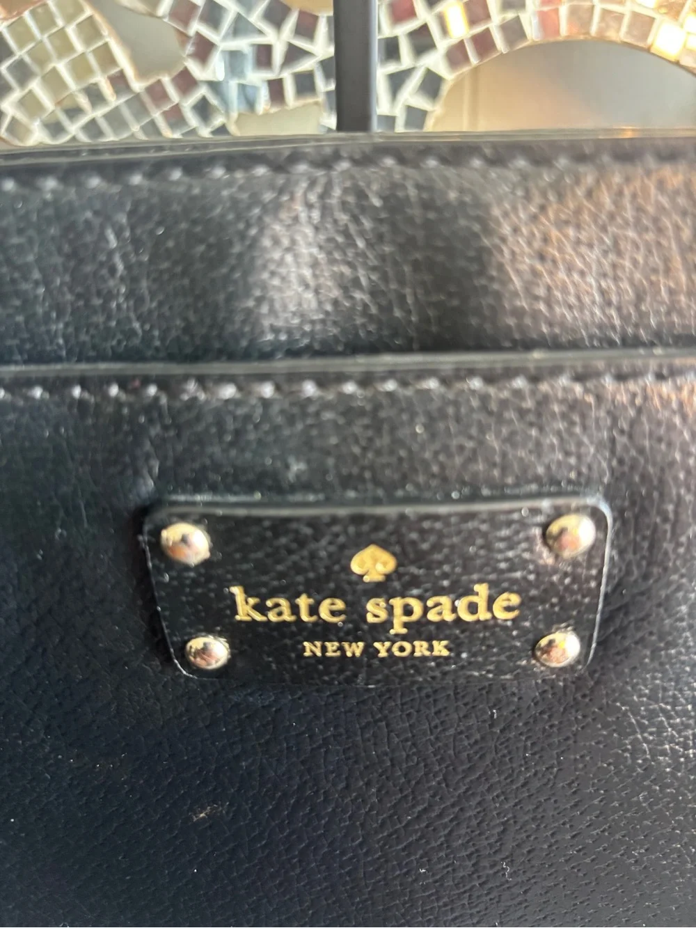 ⭐️Kate Spade Black Leather Satchel Bag